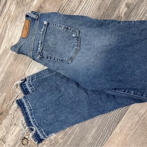 7 For All Mankind Blue Straight Leg Jeans